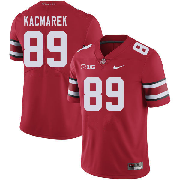 Men #89 Will Kacmarek Ohio State Buckeyes College Football Jerseys Stitched-Red